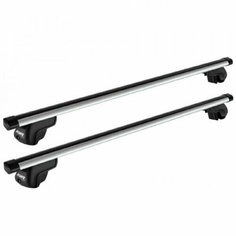 Багажник Атлант на крышу автомобиля Citroen C4 Aircross 2012-2017 г. на интегрированный рейлинг (аэродинамическая эконом дуга) Atlant