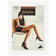 Колготки Filodoro Classic Ninfa, 20 den, размер 3, коричневый, бежевый Filodoro®