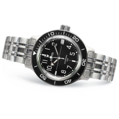 Наручные часы Восток Амфибия 720073, серебряный, черный