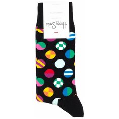 Носки Happy Socks, размер 41-46, мультиколор, черный, серый