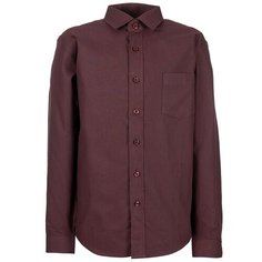 Школьная рубашка Imperator, размер 110-116, бордовый