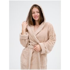 Халат BIO-TEXTILES, размер 48-50, бежевый