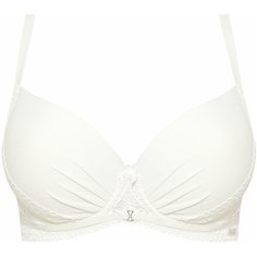 Бюстгальтер Nipplex, размер 70E, белый, красный