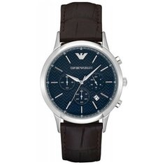 Наручные часы EMPORIO ARMANI Renato, серебряный, синий