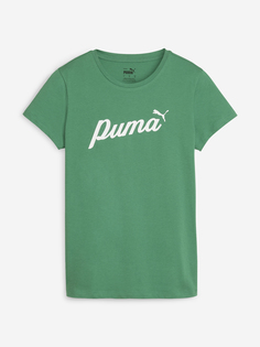 Футболка женская PUMA Ess+ Blossom Script, Зеленый