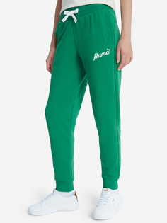 Брюки женские PUMA Ess+ Blossom Script, Зеленый