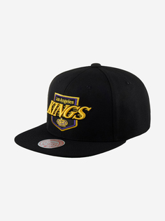 Бейсболка с прямым козырьком MITCHELL NESS 6HSSDX22015-LAKBLCK Los Angeles Kings NHL (черный), Черный Mitchell&Ness