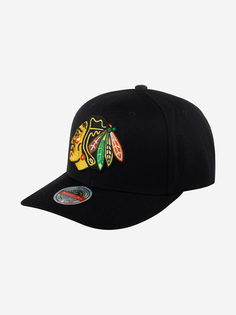 Бейсболка MITCHELL NESS HHSSINTL1245-CBHBLCK Chicago Blackhawks NHL (черный), Черный Mitchell&Ness