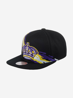 Бейсболка с прямым козырьком MITCHELL NESS 6HSSSH22087-LAKBLCK Los Angeles Kings NHL (черный), Черный Mitchell&Ness