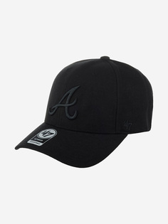Бейсболки B-MVPSP01WBP-BKA Atlanta Braves MLB (черный), Черный 47
