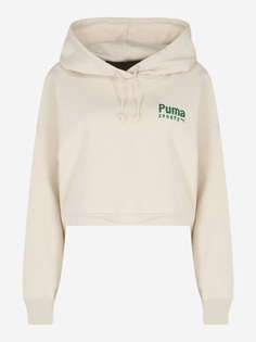 Худи женская PUMA Team Oversized, Бежевый