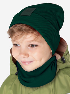 Комплект шапка и снуд NIKASTYLE, Зеленый