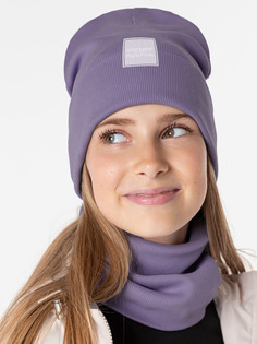 Комплект шапка и снуд NIKASTYLE, Фиолетовый