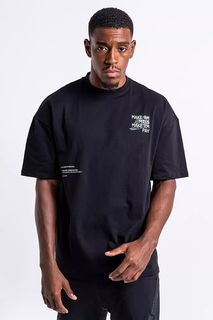 Футболка Boxraw Oversized Make Em Miss, Черный