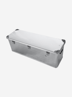 Ящик алюминиевый РИФ усиленный с замком 1176х385х412 мм (ДхШхВ), Серебряный