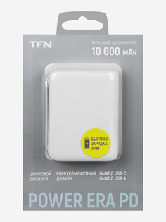 Внешний аккумулятор TFN 10000mAh Power Era 10 PD white, Белый