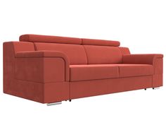 Прямой диван Лига Диванов Лига-003 232х100х102 см, коралловый