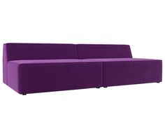 Прямой модульный диван Лига Диванов Монс 220х110х70 см, фиолетовый