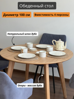 Стол обеденный Loft-Form Scandi 100х100 см