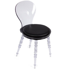 Стул Bradex Babel FR 0057, черный/прозрачный