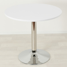 Кухонный стол Mebel Apartment Троя 18 белый/хром D80