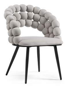 Стул на металлокаркасе Woodville Ball gray / black
