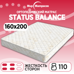 Матрас STATUS Balance, ортопедический матрас с блоком независимых пружин,160х200 см Мир Матрасов