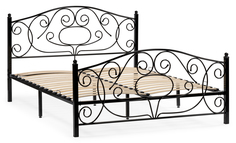 Двуспальная кровать Woodville Викси 160х200 черная