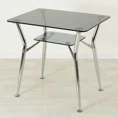 Кухонный стол Mebel Apartment Квадро 10 серый/хром 900х600