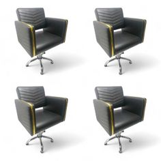 Парикмахерское кресло Мебель Бьюти "Colins ", Черный, Гидравлика пятилучье, 4 кресла