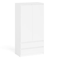 Шкаф-комод два ящика и две дверки СВК Мори МШ900.1 белый, 90,4х50,4х179,6 см