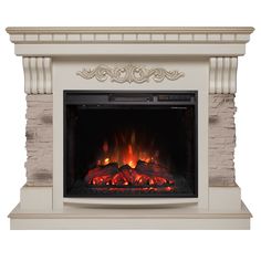 Электрокамин RealFlame Marseilles Luxe 25.5 WT-619G с очагом Sparta 25,5 LED