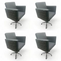 Парикмахерское кресло Статус серый 4 шт 65х50х57 No Brand