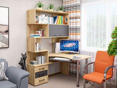 Угловой стол Пирамида СК-53 универсальная сборка кр.зол/антр