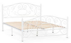 Двуспальная кровать Woodville Викси 160х200 белая