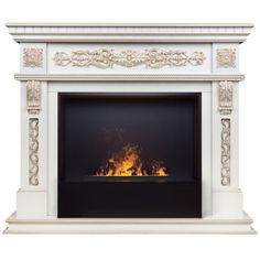 Электрокамин RealFlame Estella 26/25.5 WT-519G с очагом 3D Cassette 630 панель + Black вс