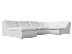 П-образный модульный диван Холидей экокожа белый Лига Диванов