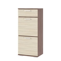 Тумба высокая Ника 500х354х1115 Ясень шимо светлый/Ясень шимо темный No Brand