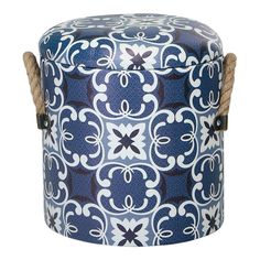 Пуф круглый Grand Forest Azulejo 25 x 25 x 24 см