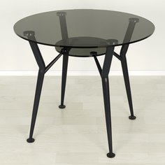 Кухонный стол Mebel Apartment Квадро 18-4 серый/черный D80