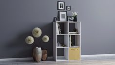 Стеллаж Scout 6 секций, цвет Белый лёд Home
