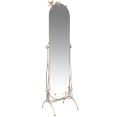 Напольное зеркало Bogacho Терра Айвори Мраморное золото