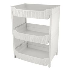 Этажерка Wenge 3 секции светло-серая 45,5 х 31,5 х 61,5 см