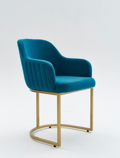Стул Tomgroup Amely Denim / Gold 2