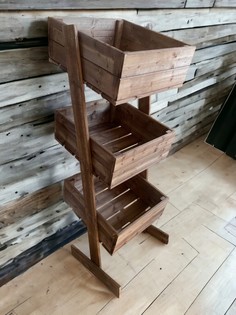 Стеллаж для цветов и овощей, хвоя, Палисандр 156х58х54 см No Brand