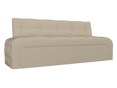 Диван кухонный Лига Диванов Люксор 200х63х83, искусст кожа, бежевый