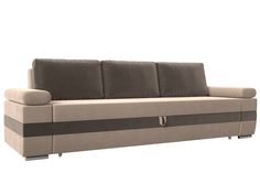 П-образный Диван Эмир рогожка/микровельвет корфу 03/бежевый Лига Диванов