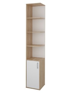 Шкаф Beneli Мика дуб сонома/белый, 40х40х220 см