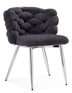 Стул на металлокаркасе Woodville Rendi gray-blue / chrome