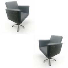 Парикмахерское кресло Статус серый 2 шт 65х50х57 No Brand